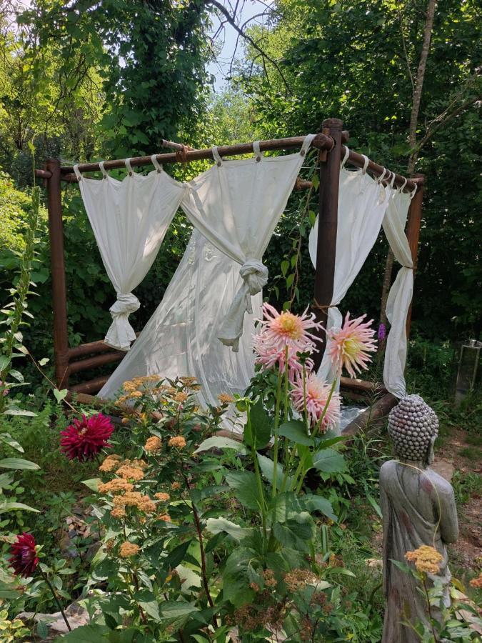 Chambres D'Hotes Dans Mas Avec Jardin En Bord De Riviere Saumane Extérieur photo